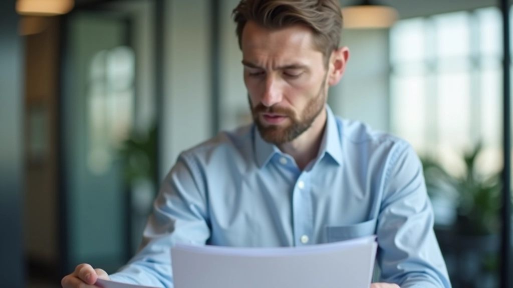 Darba devējs portretu fotogrāfija, pārskatot CV ar digitālajām apliecībām uz datora ekrāna