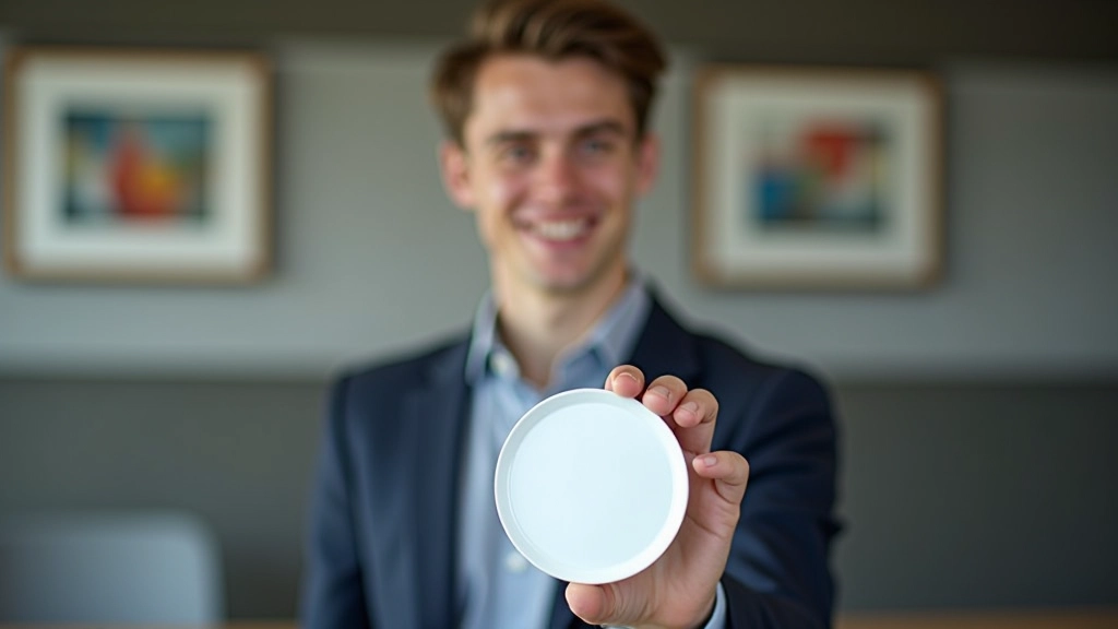 Sekmīgs students ar smaidu, apliecinājuma diplomu rokā un fona ar gamifikācijas elementiem